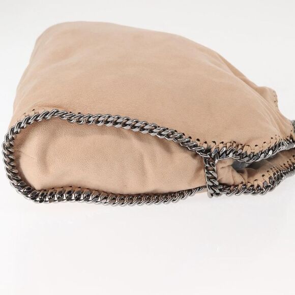 Stella Mccartney Falabella Fold Over Bag Faux Suede Beige Suede Bag (Pre-Owned) - Picture 3 of 16